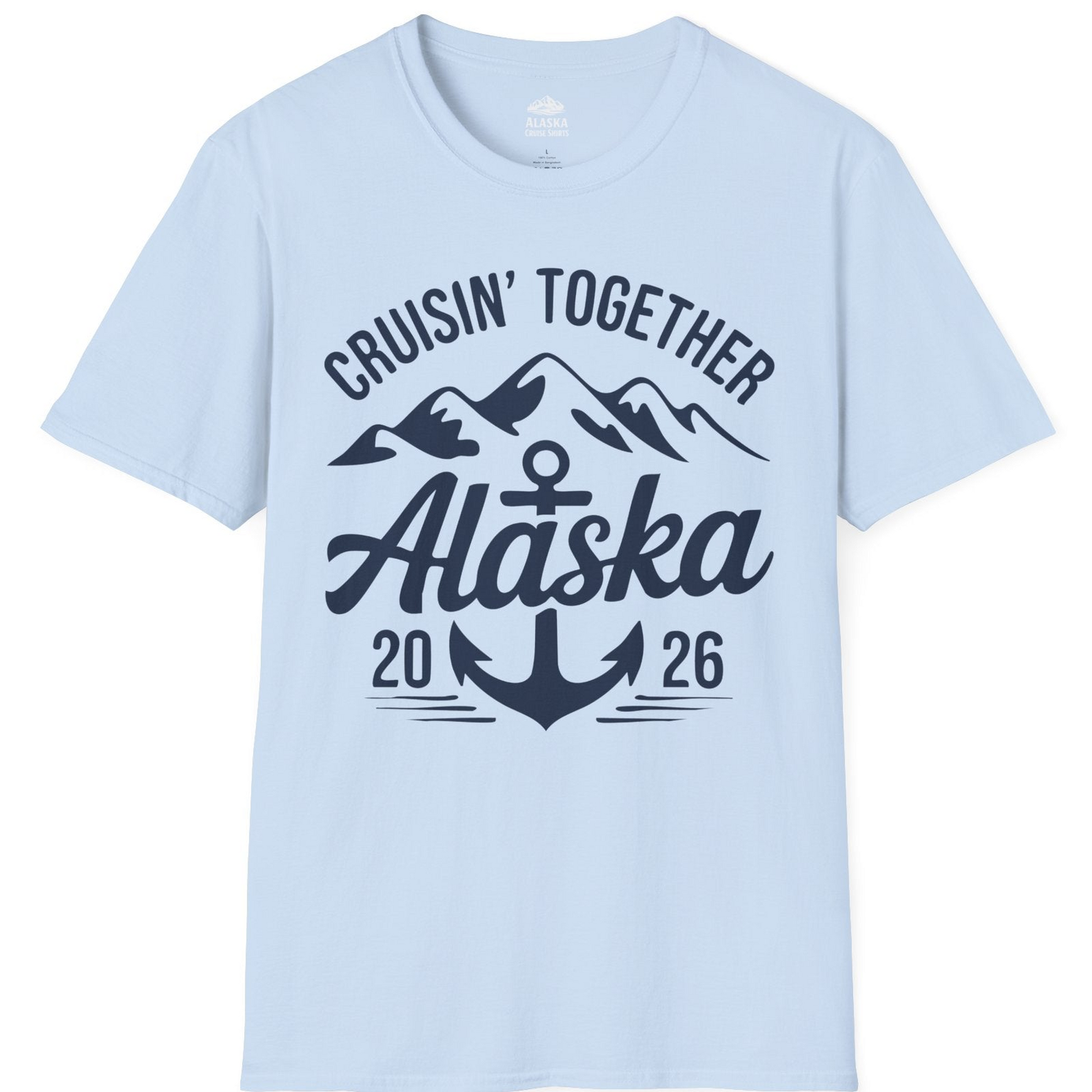 Alaska Cruise Shirt T-Shirt – Light Blue – Alaska Cruise Shirts