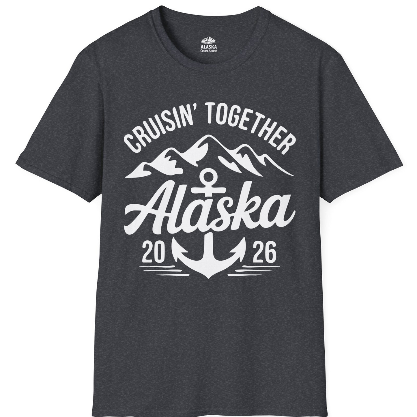 Alaska Cruise Shirt T-Shirt – Dark Heather Grey – Alaska Cruise Shirts
