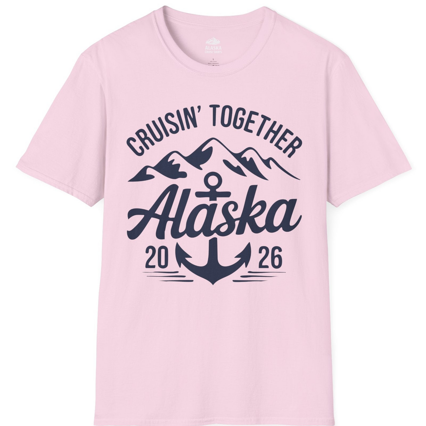 Alaska Cruise Shirt T-Shirt – Light Pink – Alaska Cruise Shirts