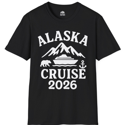 Alaska Cruise 2026 Shirt T-Shirt – Black – Alaska Cruise Shirts