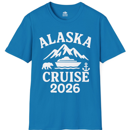 Alaska Cruise 2026 Shirt T-Shirt – Sapphire – Alaska Cruise Shirts