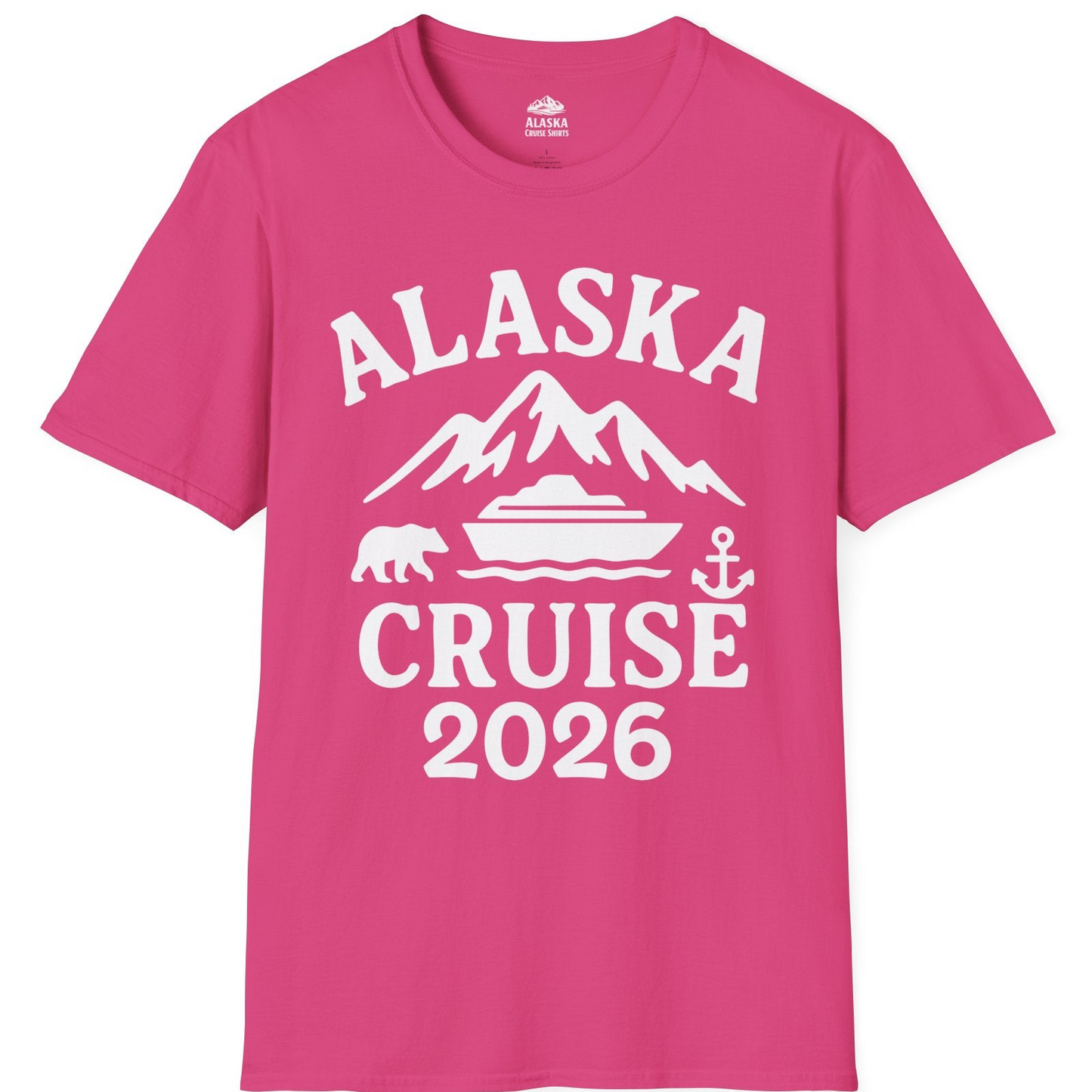 Alaska Cruise 2026 Shirt T-Shirt – Heliconia – Alaska Cruise Shirts