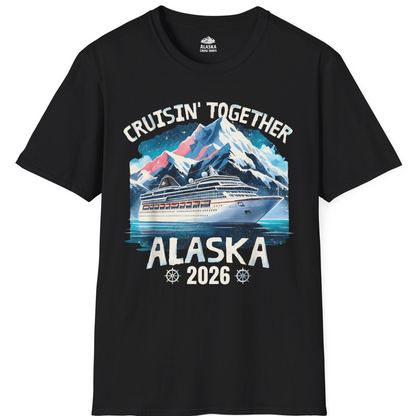 Alaska Cruise 2026 Shirt T-Shirt – Black – Alaska Cruise Shirts