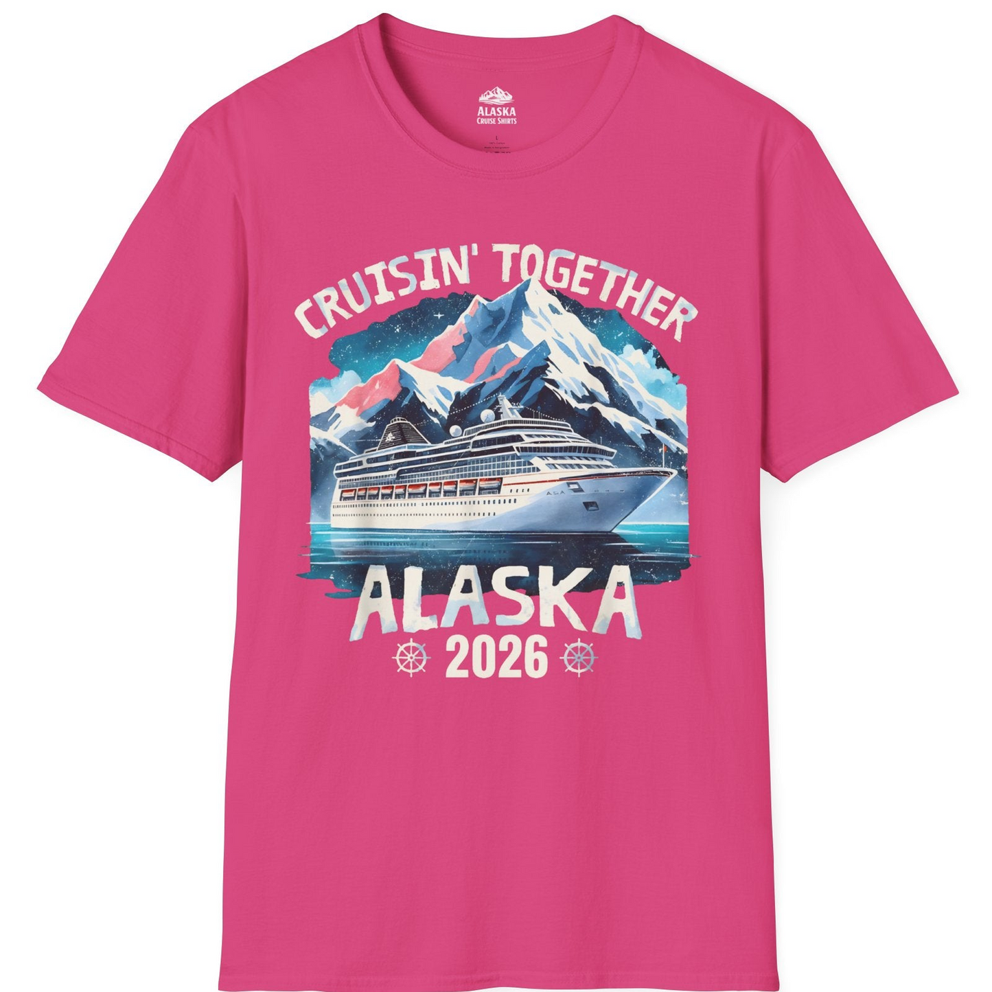Alaska Cruise 2026 Shirt T-Shirt – Heliconia – Alaska Cruise Shirts