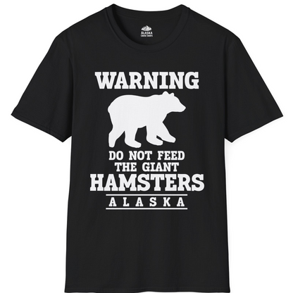 Funny Alaska Bear Warning Shirt T-Shirt – Black – Alaska Cruise Shirts