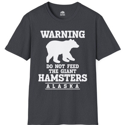 Funny Alaska Bear Warning Shirt T-Shirt – Dark Heather Grey – Alaska Cruise Shirts