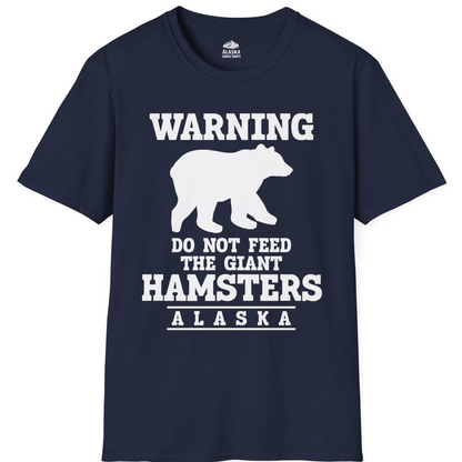 Funny Alaska Bear Warning Shirt T-Shirt – Navy – Alaska Cruise Shirts