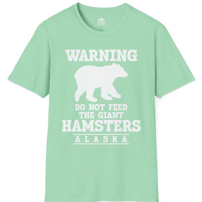 Funny Alaska Bear Warning Shirt T-Shirt – Mint Green – Alaska Cruise Shirts