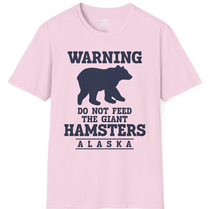 Funny Alaska Bear Warning Shirt T-Shirt – Light Pink – Alaska Cruise Shirts