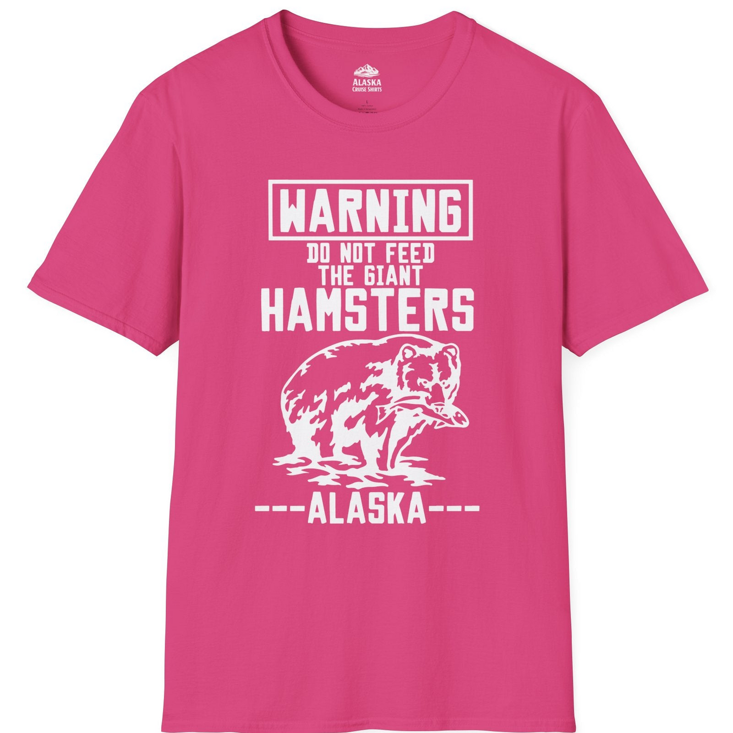 Funny Alaska Bear Warning Sign Shirt T-Shirt – Heliconia – Alaska Cruise Shirts