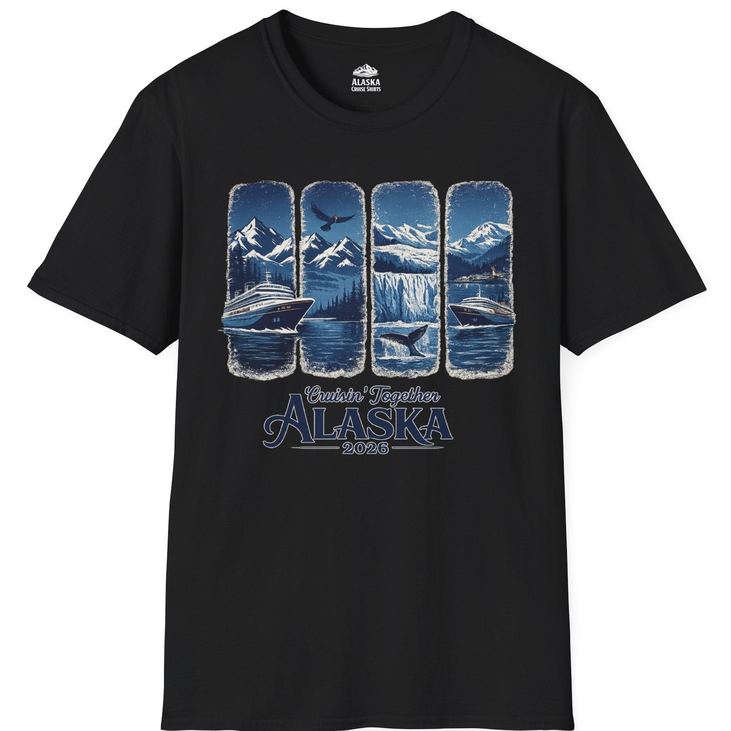 Alaska Cruise Adventure Shirt T-Shirt – Black – Alaska Cruise Shirts