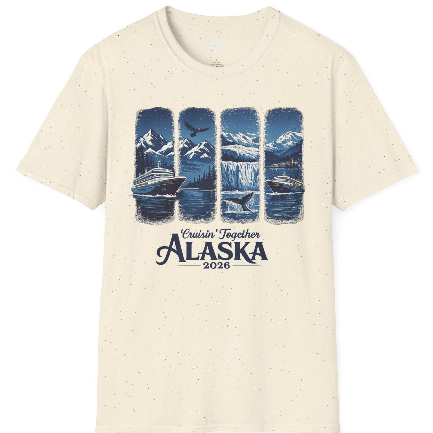 Alaska Cruise Adventure Shirt T-Shirt – Natural – Alaska Cruise Shirts