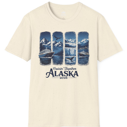 Alaska Cruise Adventure Shirt T-Shirt – Natural – Alaska Cruise Shirts