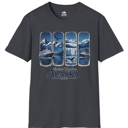 Alaska Cruise Adventure Shirt T-Shirt – Dark Heather Grey – Alaska Cruise Shirts