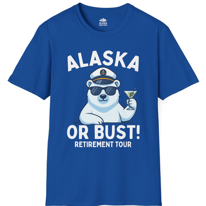 Alaska Retirement Cruise Shirt T-Shirt – Royal – Alaska Cruise Shirts