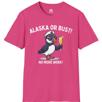 Funny Puffin Captain Alaska Cruise Shirt T-Shirt – Heliconia – Alaska Cruise Shirts
