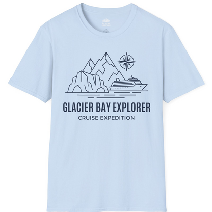 Glacier Bay Alaska Cruise Shirt T-Shirt – Light Blue – Alaska Cruise Shirts