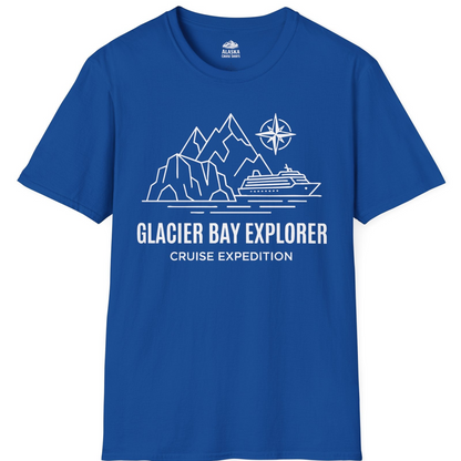 Glacier Bay Alaska Cruise Shirt T-Shirt – Royal – Alaska Cruise Shirts