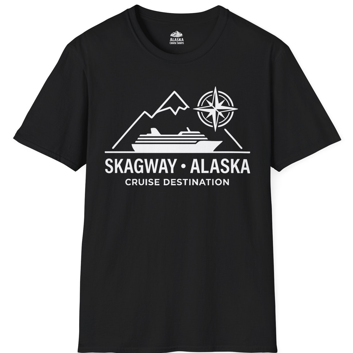 Skagway Alaska Cruise Shirt T-Shirt – Black – Alaska Cruise Shirts