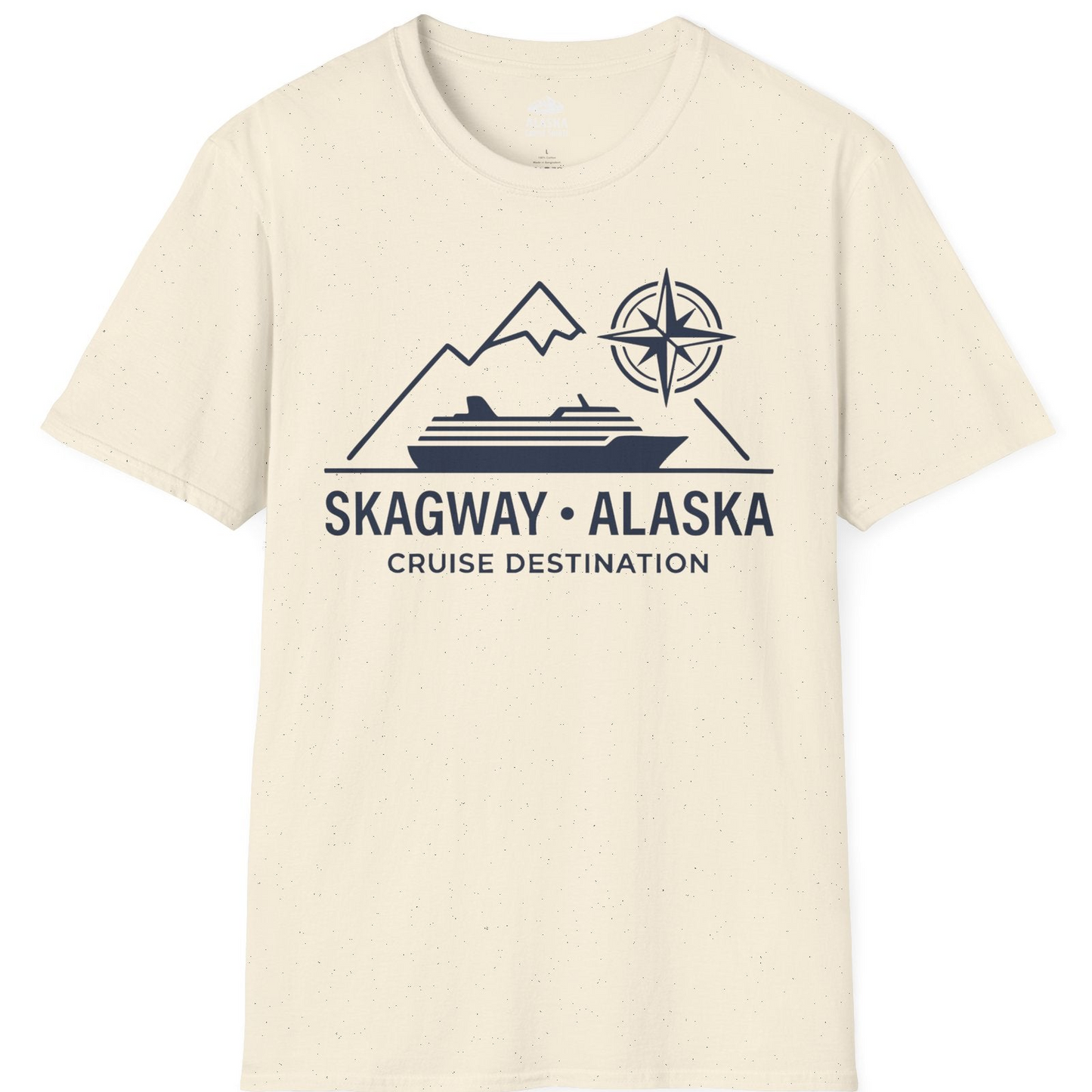 Skagway Alaska Cruise Shirt T-Shirt – Natural – Alaska Cruise Shirts