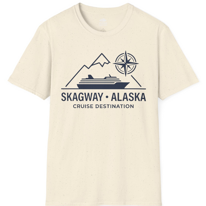 Skagway Alaska Cruise Shirt T-Shirt – Natural – Alaska Cruise Shirts