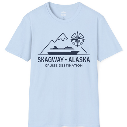 Skagway Alaska Cruise Shirt T-Shirt – Light Blue – Alaska Cruise Shirts