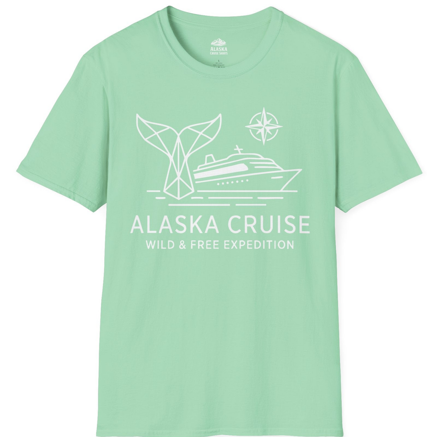 Alaska Cruise Shirt T-Shirt – Mint Green – Alaska Cruise Shirts