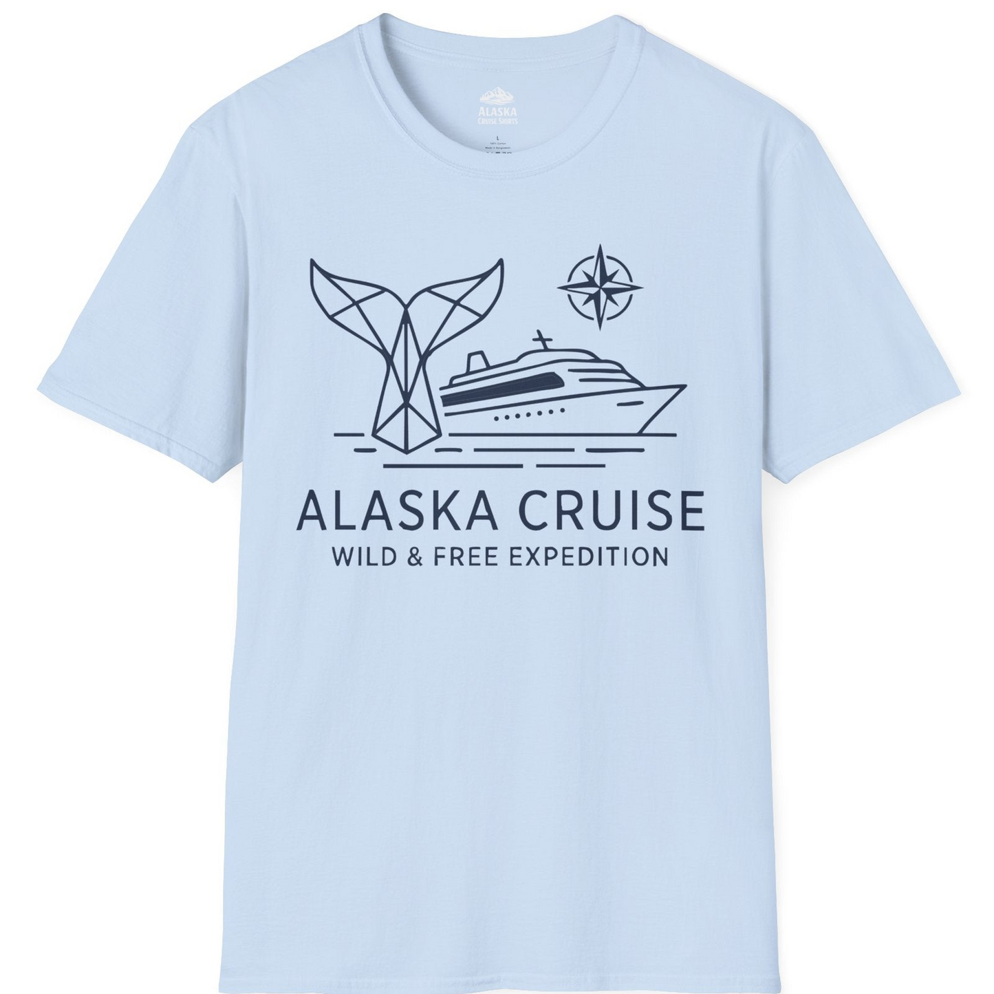 Alaska Cruise Shirt T-Shirt – Light Blue – Alaska Cruise Shirts
