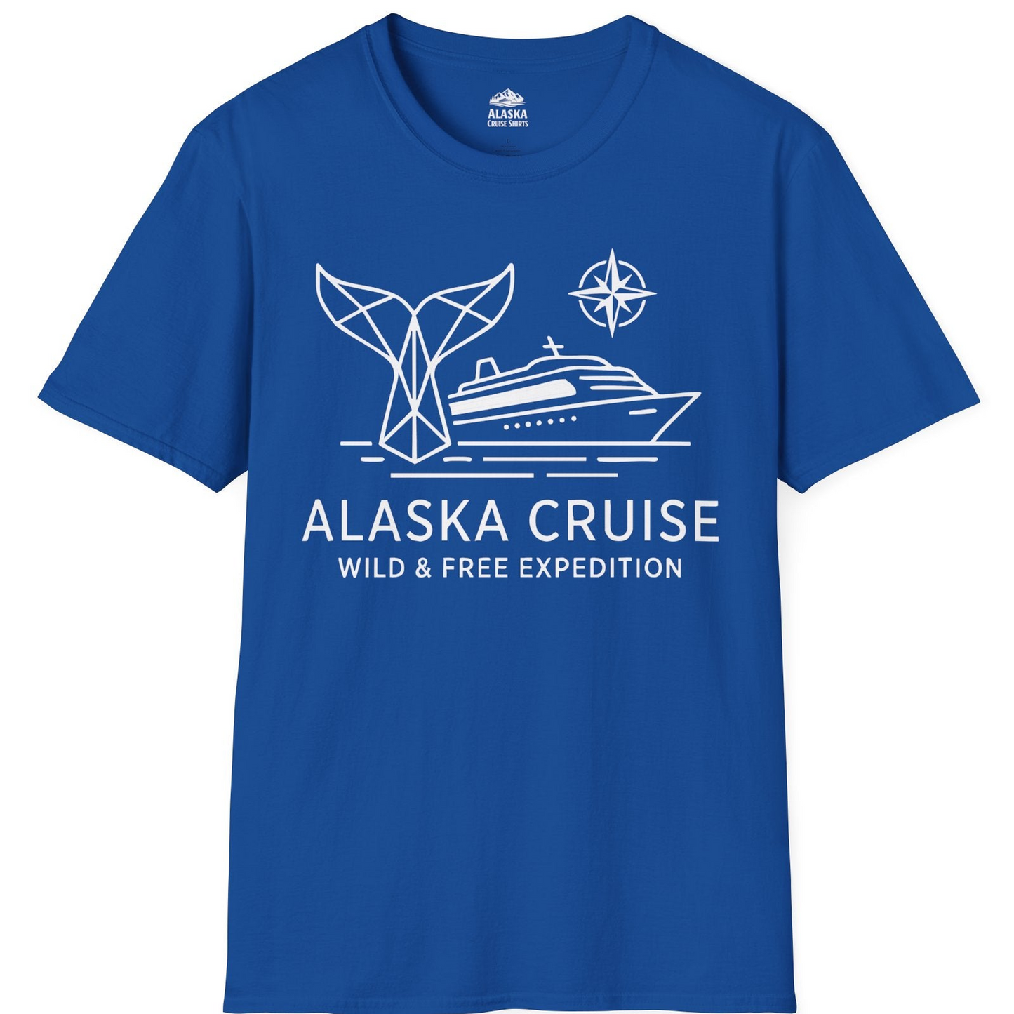 Alaska Cruise Shirt T-Shirt – Royal – Alaska Cruise Shirts