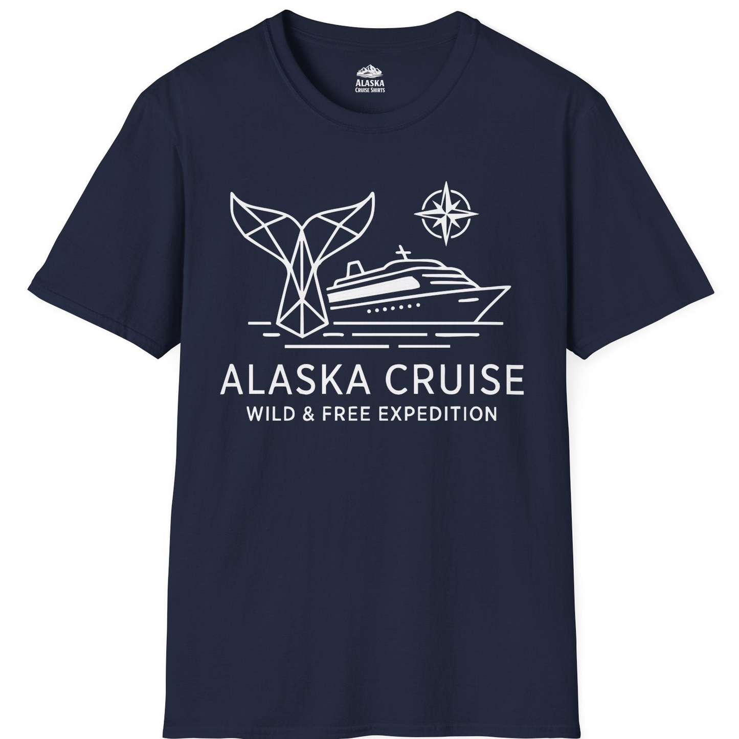 Alaska Cruise Shirt T-Shirt – Navy – Alaska Cruise Shirts