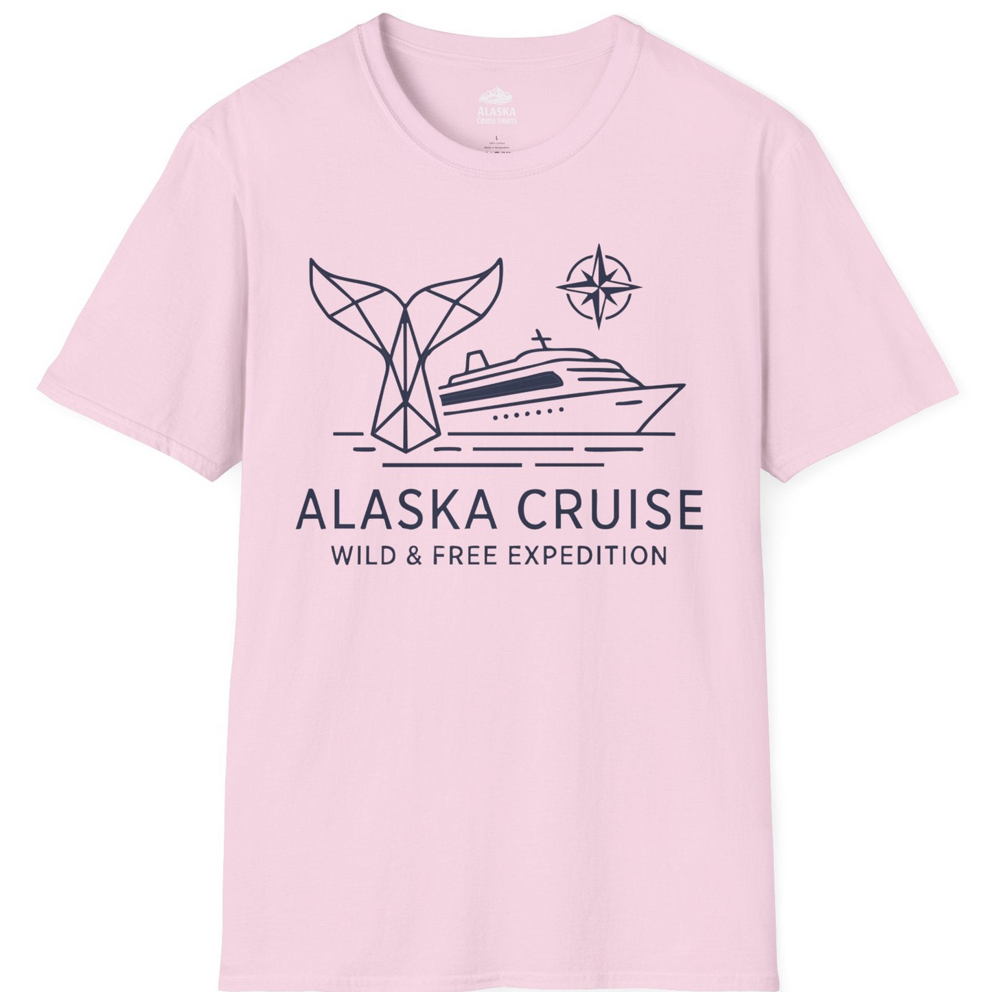 Alaska Cruise Shirt T-Shirt – Light Pink – Alaska Cruise Shirts