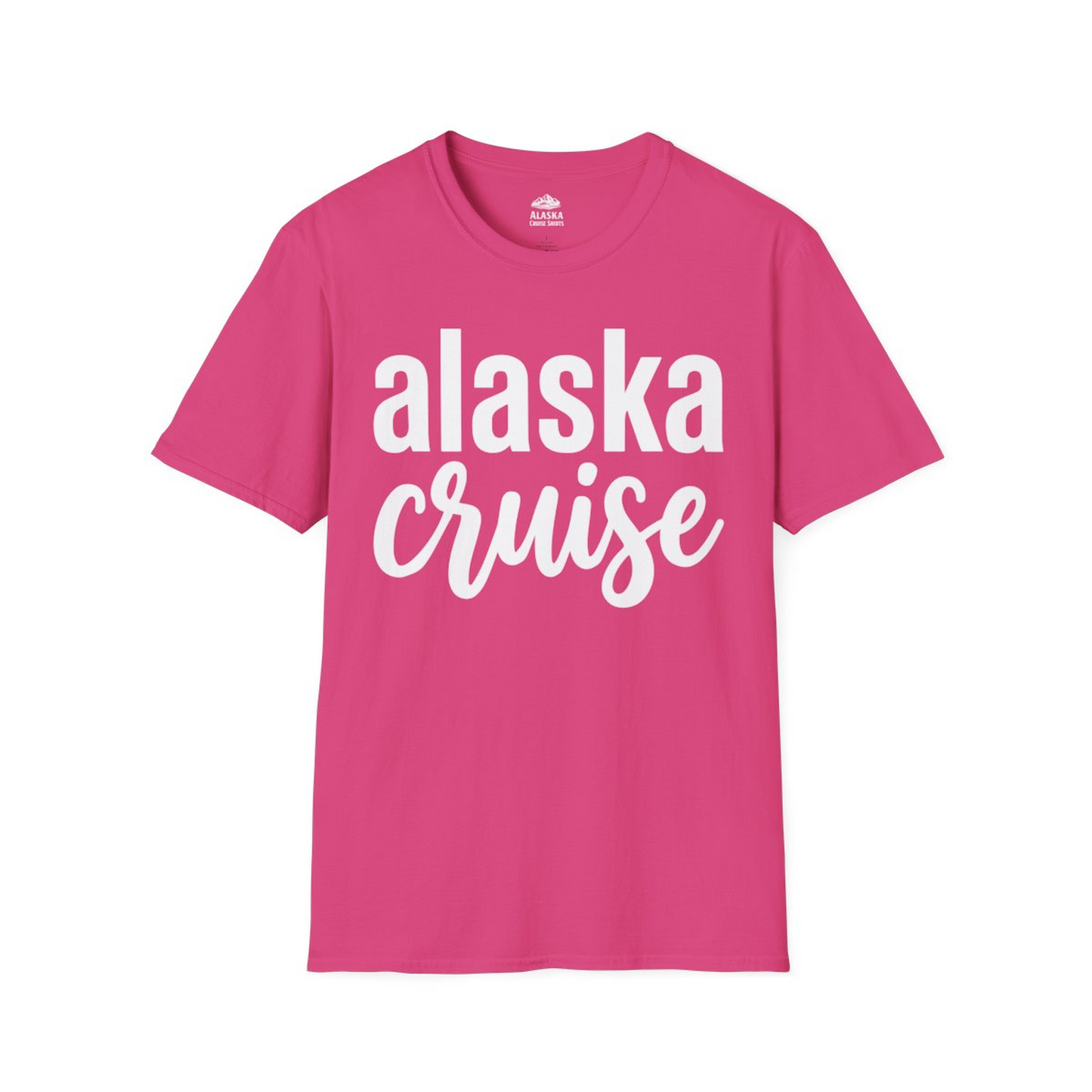 Bold Alaska Cruise Typography Shirt for Vacation Memories — T-Shirt T-Shirt – Heliconia – Alaska Cruise Shirts
