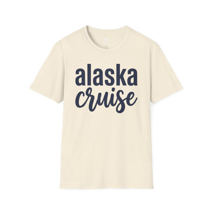 Bold Alaska Cruise Typography Shirt for Vacation Memories — T-Shirt T-Shirt – Natural – Alaska Cruise Shirts