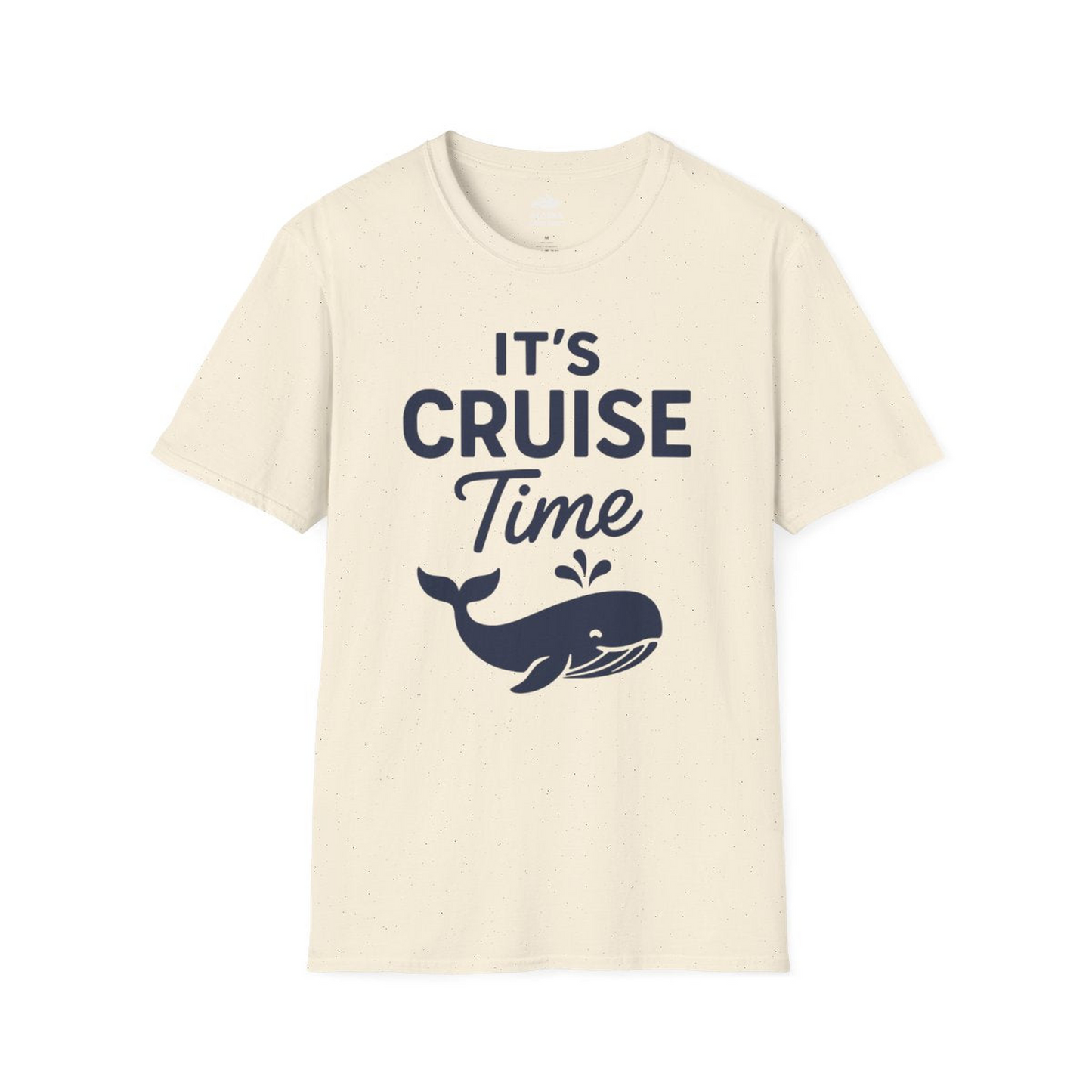 It's Cruise Time Whale Graphic Vacation Cruise Shirt — T-Shirt T-Shirt – Natural – Alaska Cruise Shirts