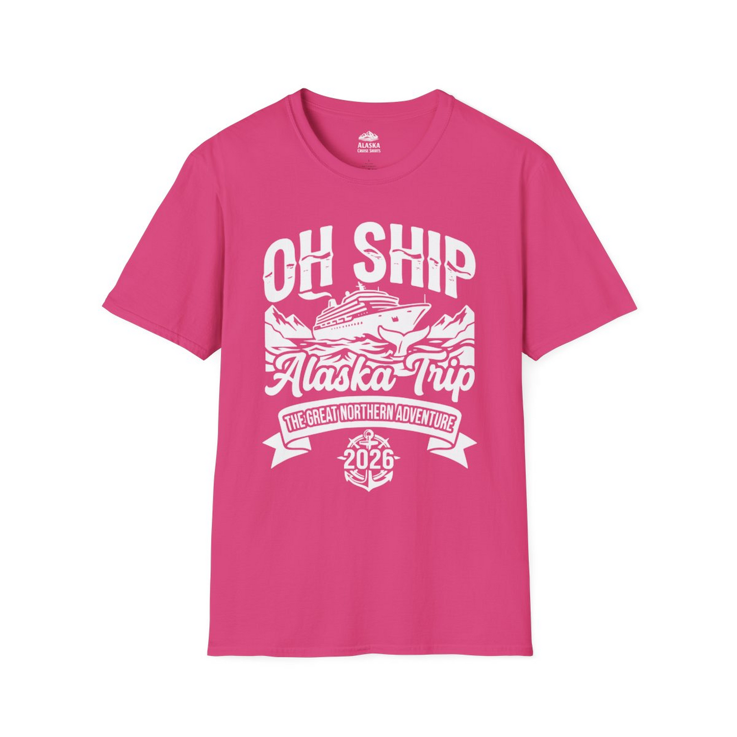 Oh Ship Alaska Trip 2026 Adventure Group Cruise Souvenir Shirt — T-Shirt T-Shirt – Heliconia – Alaska Cruise Shirts