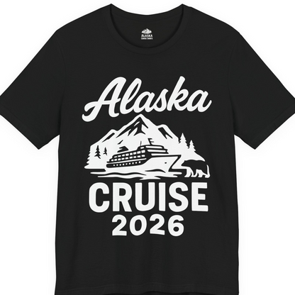 Alaska Cruise 2026 Nature Adventure Souvenir T-Shirt — Premium Tee T-Shirt – Black – Alaska Cruise Shirts