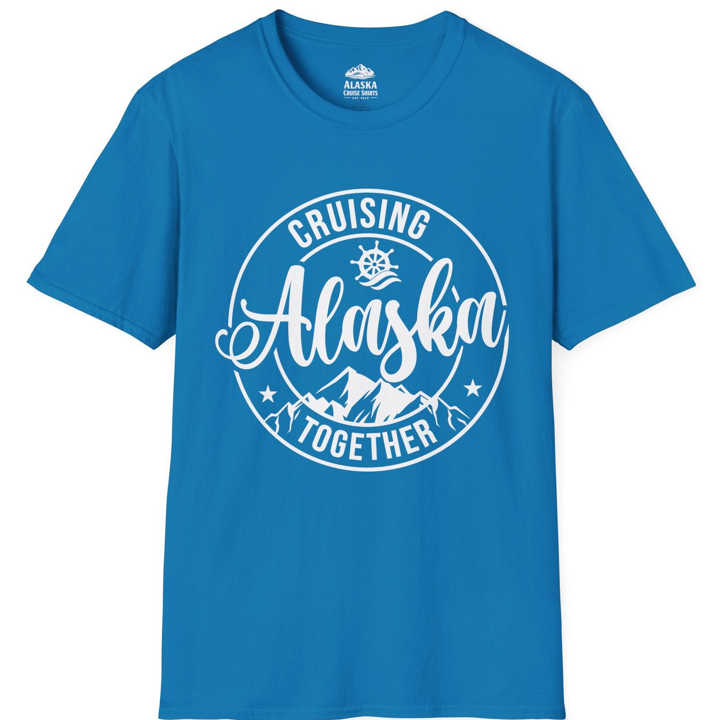Cruising Alaska Together Shirt - Mountain Nautical Family Cruise Design T-Shirt – Sapphire – Alaska Cruise Shirts