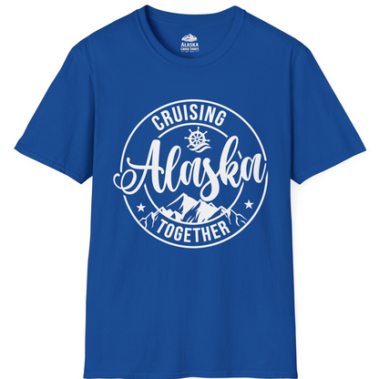 Cruising Alaska Together Shirt - Mountain Nautical Family Cruise Design T-Shirt – Royal – Alaska Cruise Shirts