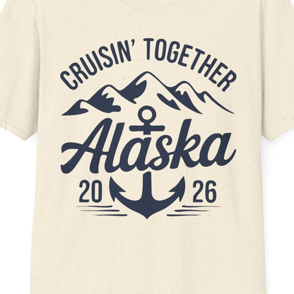 Alaska Cruise Shirt T-Shirt – Natural – Alaska Cruise Shirts Close Up