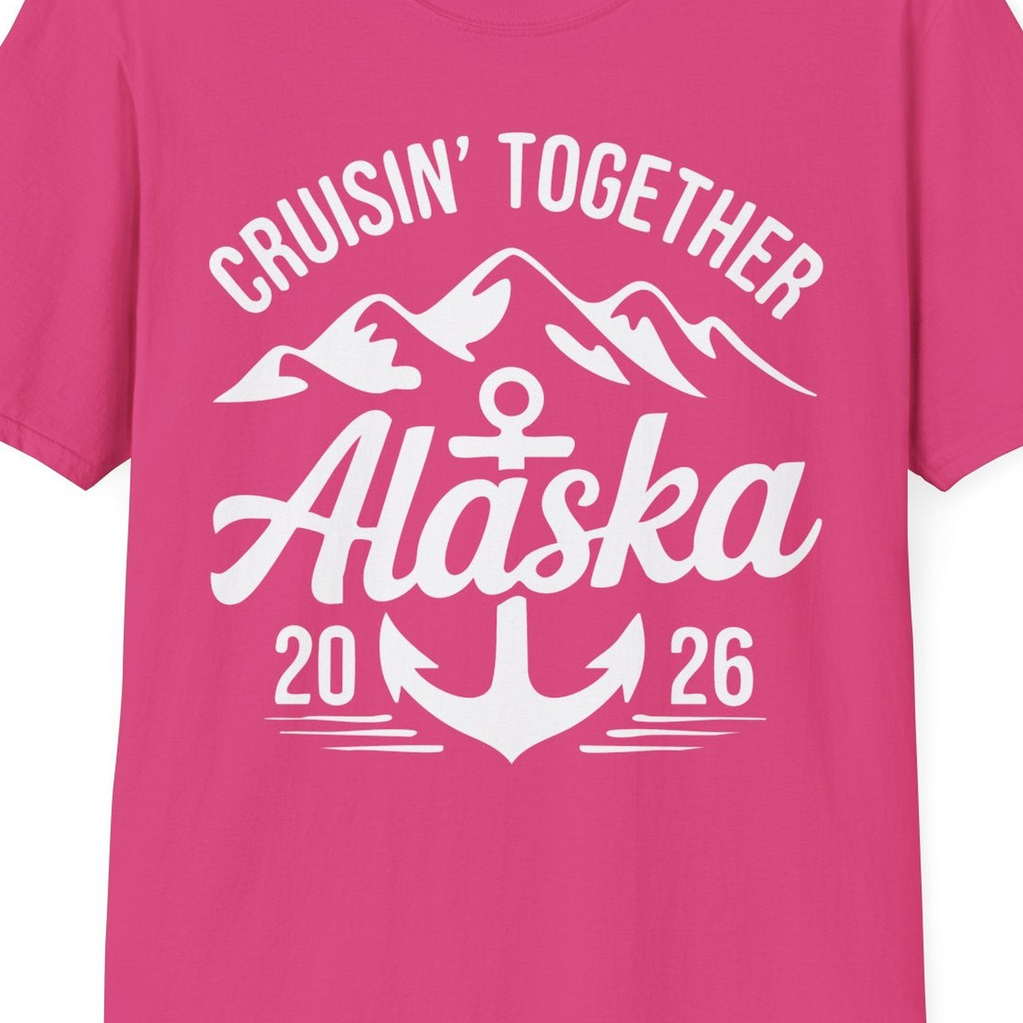 Alaska Cruise Shirt T-Shirt – Heliconia – Alaska Cruise Shirts Close Up