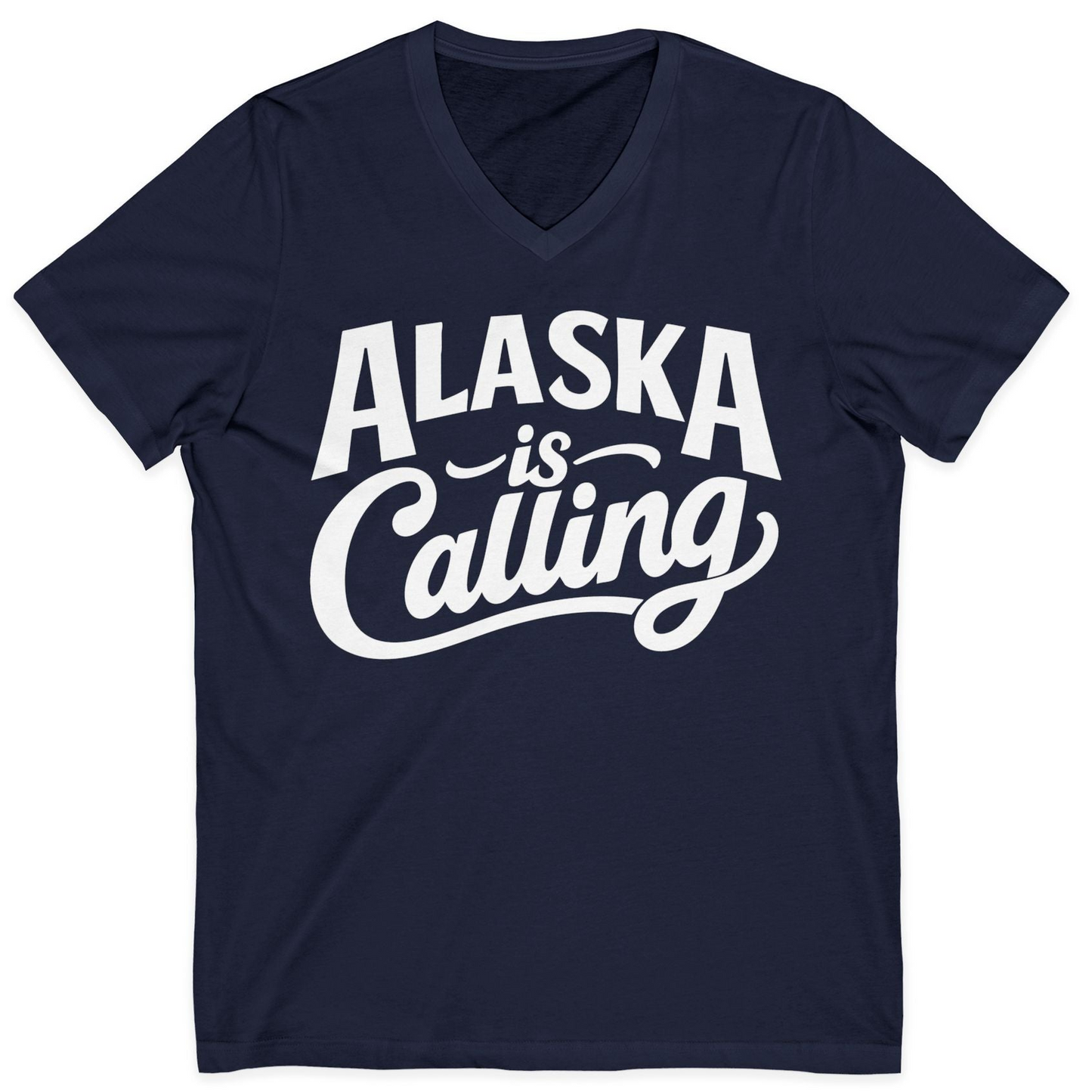 Alaska Is Calling Shirt V-Neck Shirt – Alaska Cruise Shirts