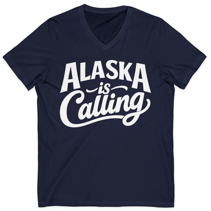 Alaska Is Calling Shirt V-Neck Shirt – Alaska Cruise Shirts