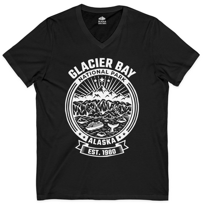 Glacier Bay Alaska National Park Adventure Shirt for Travelers — V-Neck V-Neck Shirt – Alaska Cruise Shirts