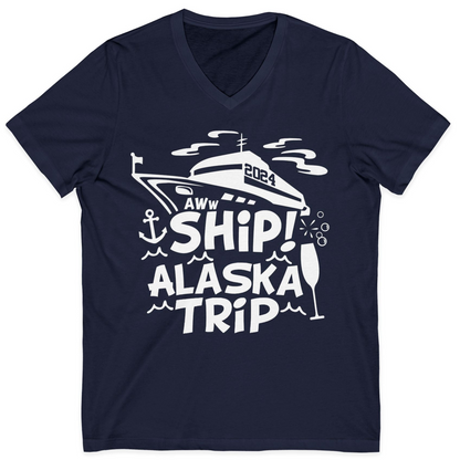 Aww Ship Alaska Cruise Shirt V-Neck Shirt – Alaska Cruise Shirts