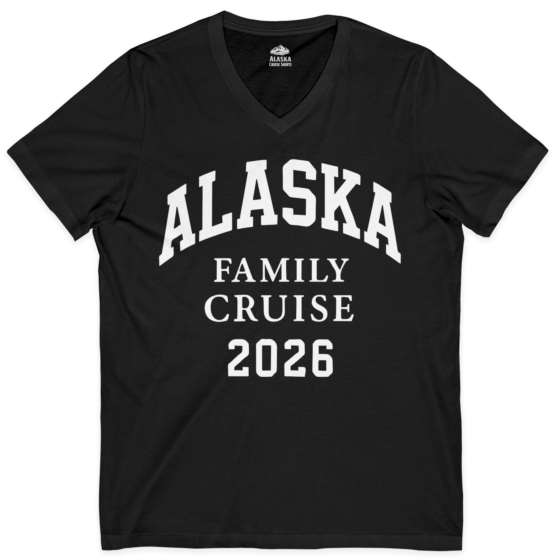 Alaska Family Cruise 2026 Matching Vacation Shirt for Groups — V-Neck V-Neck Shirt – Alaska Cruise Shirts