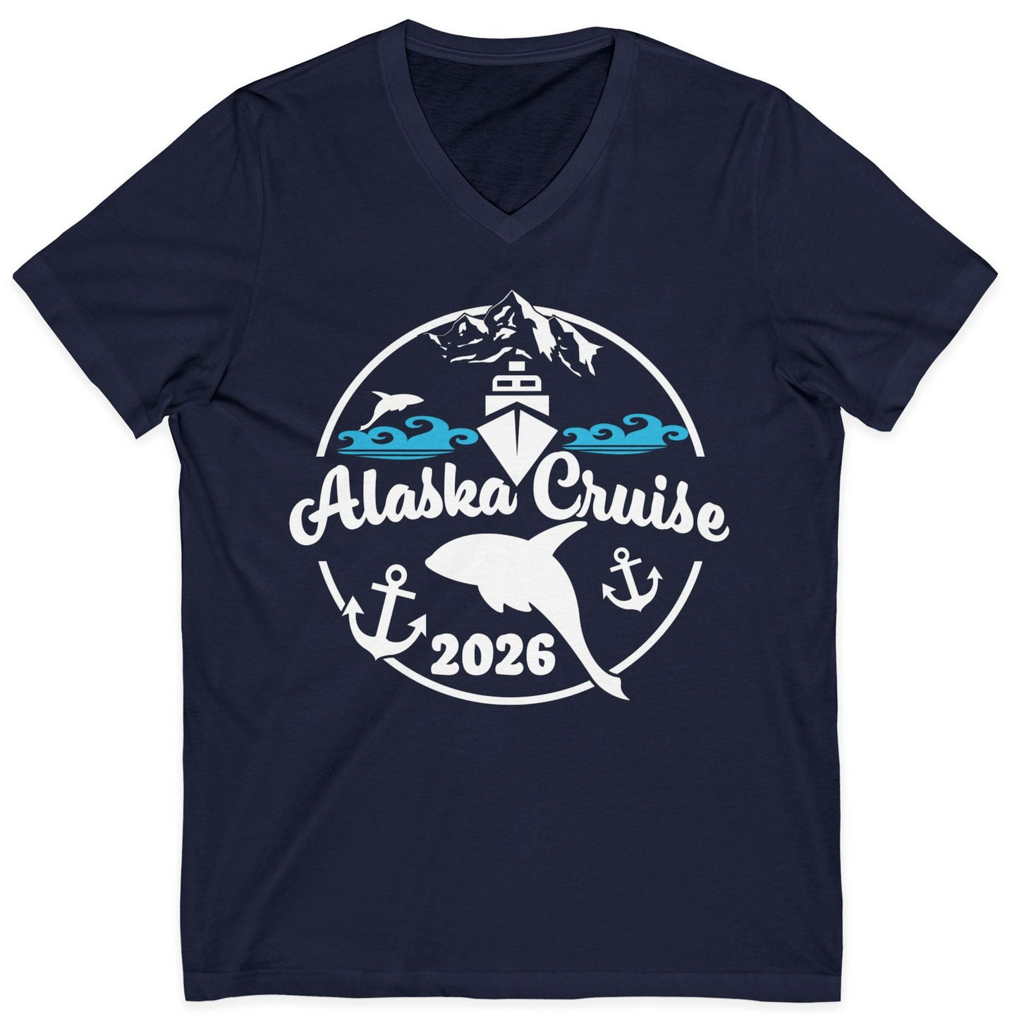 Alaska Cruise 2026 Shirt V-Neck Shirt – Alaska Cruise Shirts