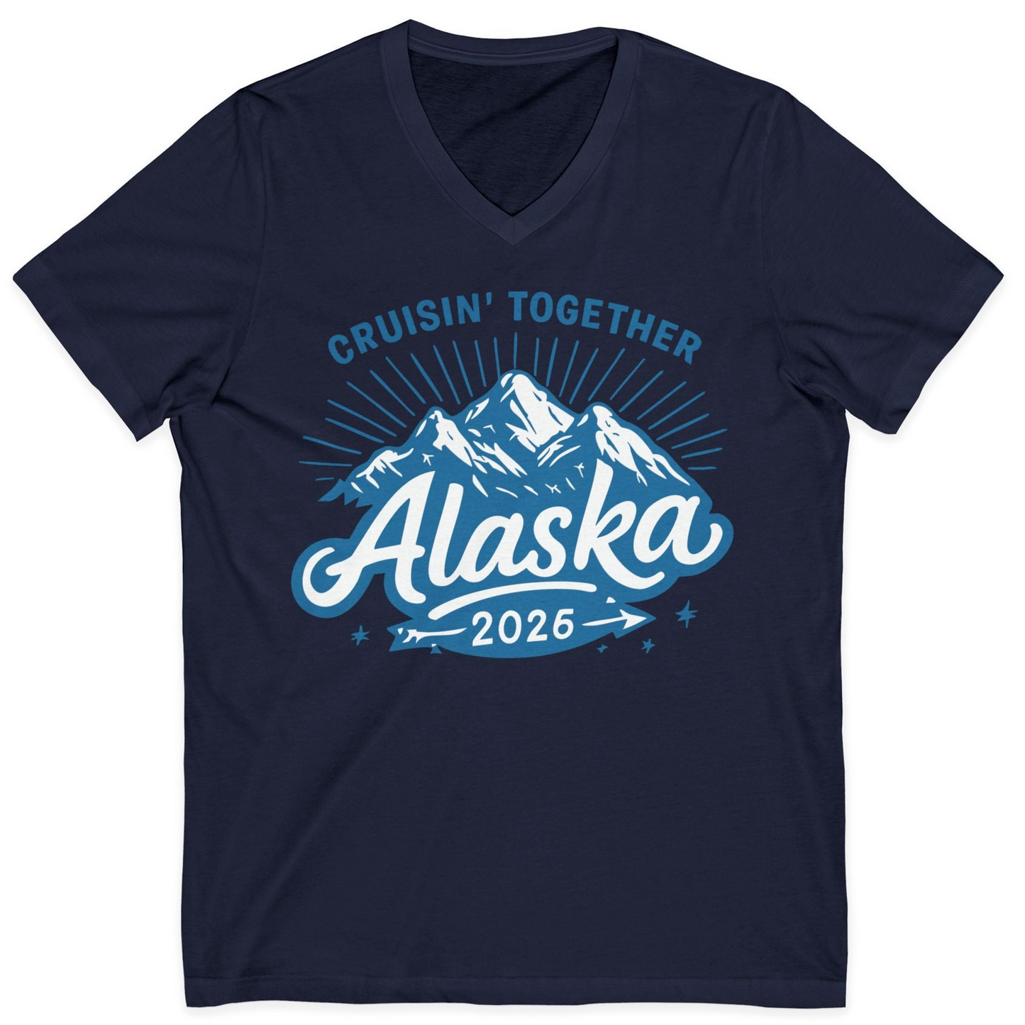 Alaska Cruise Mountains Adventure Shirt V-Neck Shirt – Alaska Cruise Shirts