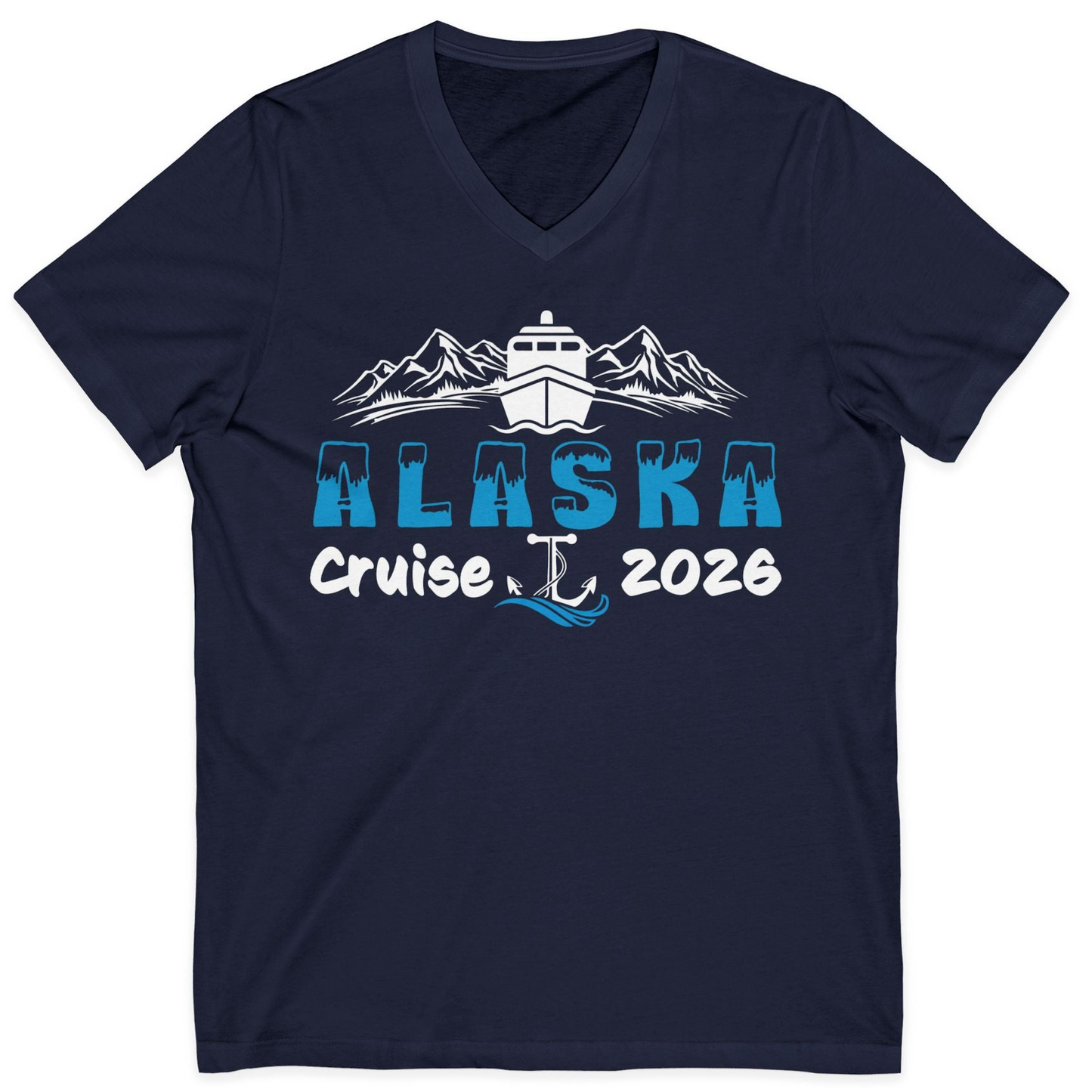 Alaska Cruise 2026 Shirt V-Neck Shirt – Alaska Cruise Shirts