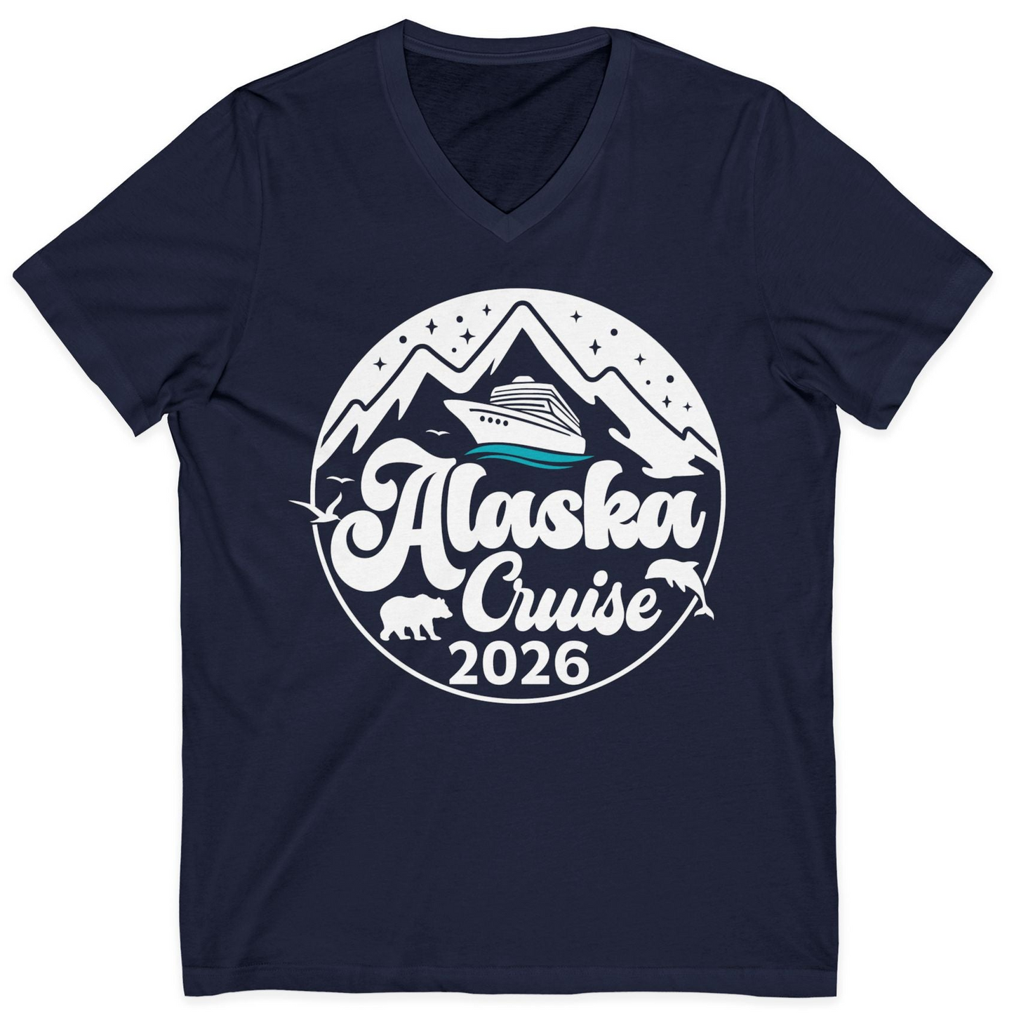 Alaska Cruise 2026 Shirt V-Neck Shirt – Alaska Cruise Shirts