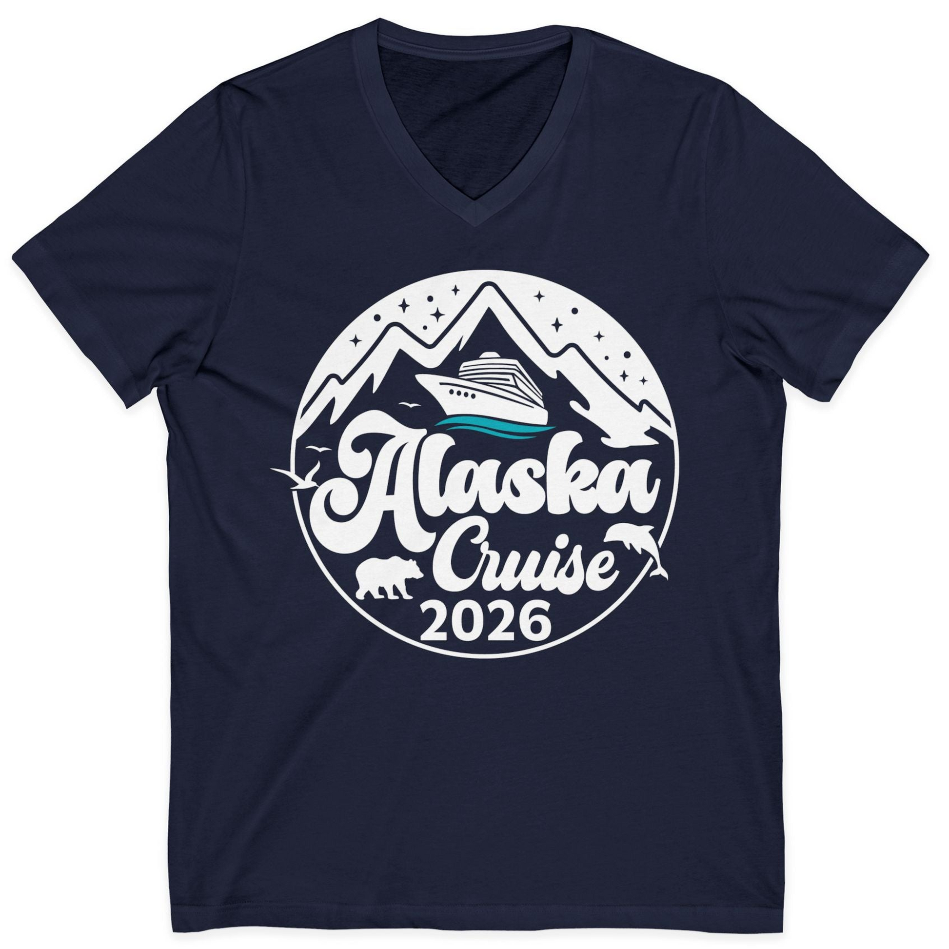 Alaska Cruise 2026 Shirt V-Neck Shirt – Alaska Cruise Shirts